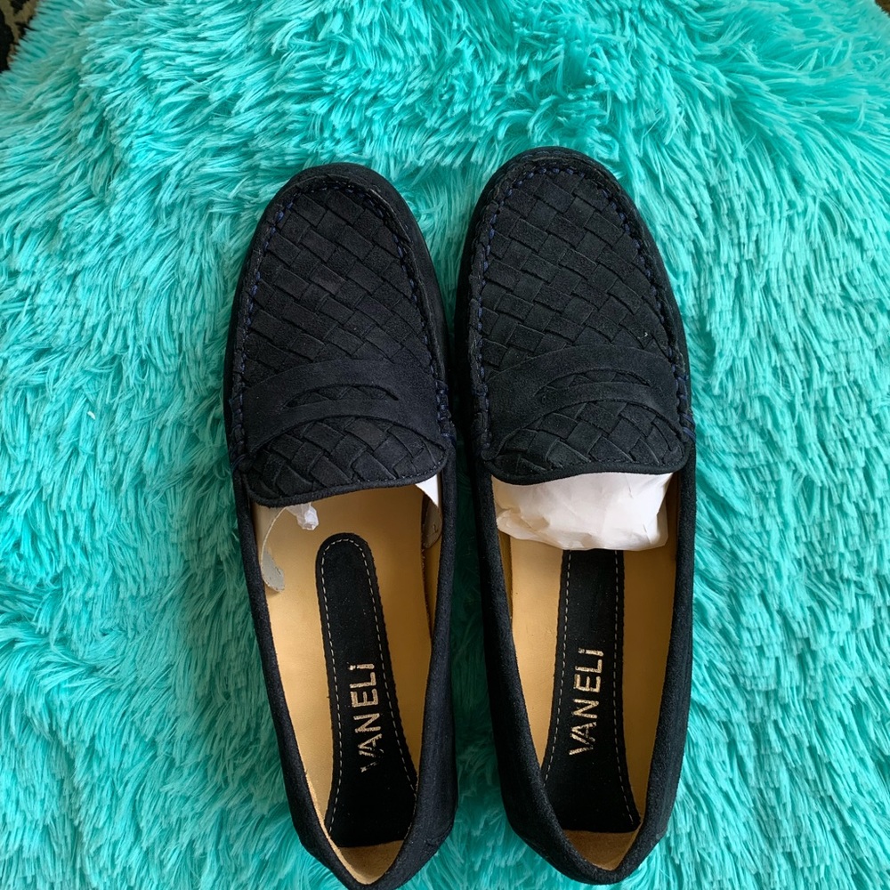 Vaneli Adalie Navy Suede Loafer - Picture 2 of 4